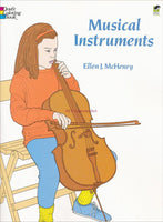Musical Instrument Coloring Book