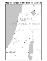 Blank Map of Israel in the New Testament