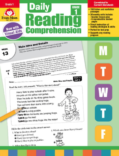 Daily Reading Comprehension-Grade 1