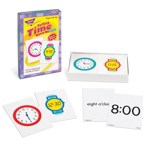 Telling Time Match Me Cards