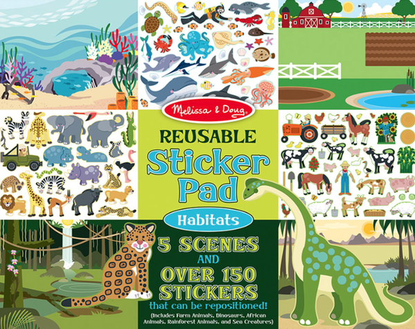 Reusable Sticker Pad Habitats