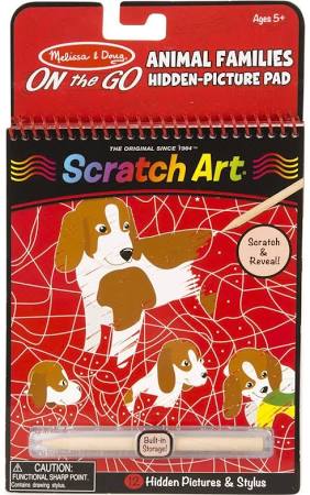 Scratch Art On The Go Animal Families