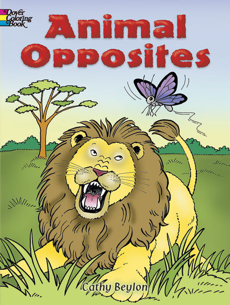 Animal Opposites Coloring Book