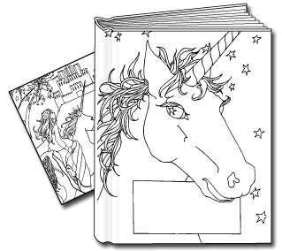 Small Bare Books-Unicorn