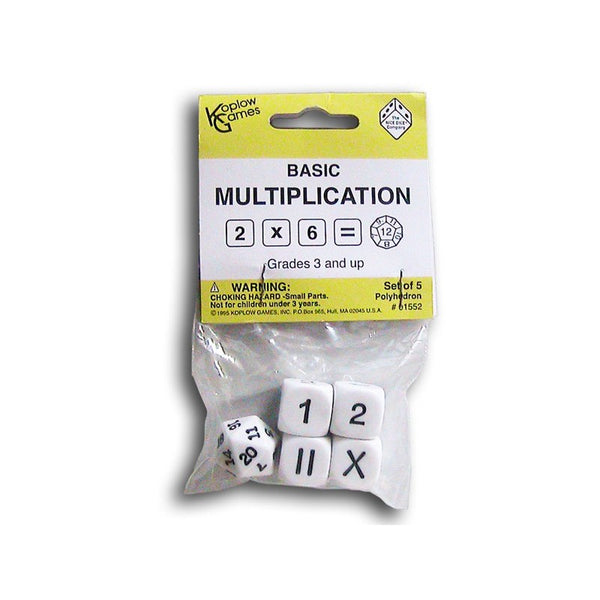 Basic Multiplication Dice Set