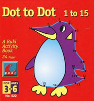 Medium Buki Activity Book-Dot to Dot 1 to 15