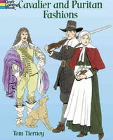 Cavalier and Puritan Fashions Coloring Book