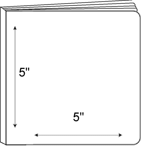 16 Page Blank Board Book  5.625 x 5.625 Inch Board Books With