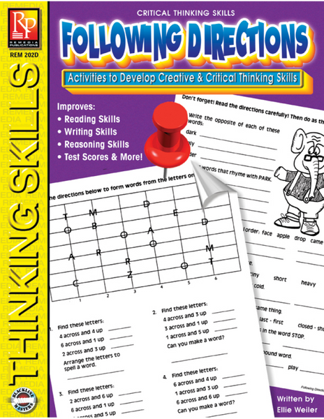 Critical Thinking Skills: Following Directions – Miller Pads & Paper