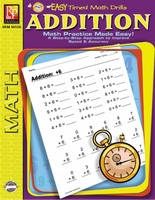 Easy Timed Math Drills: Addition