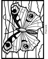Beautiful Butterflies Stained Glass Coloring Book