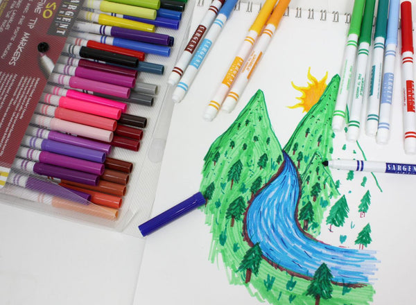 DELI Triangle Grips Washable Watercolor Pens – Oliospark