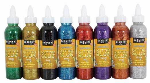 Sargent Art 4oz Glitter Glue Assortment (8 bottles)