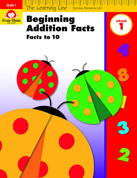 Learning Line: Beginning Addition - Facts to 10, Grade 1 - Activity Book