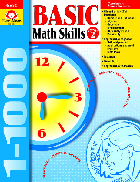 Basic Math Skills, Grade 2 - Teacher Reproducibles