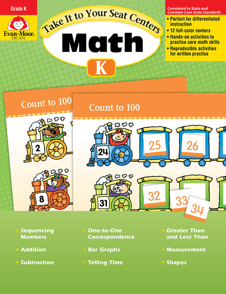 Take It to Your Seat: Math Centers, Grade K - Teacher Resource