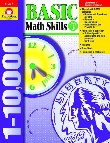 Basic Picture Math 3 Computer Basic Math Skills, Grade 3 – Miller Pads & Paper
