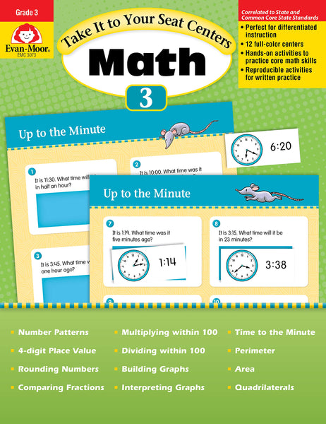 Take It to Your Seat: Math Centers, Grade 3 - Teacher Reproducibles