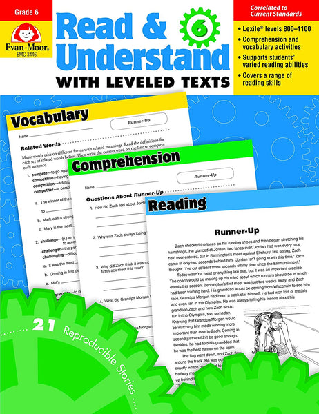 Read and Understand with Leveled Texts, Grade 6 - Teacher Reproducibles
