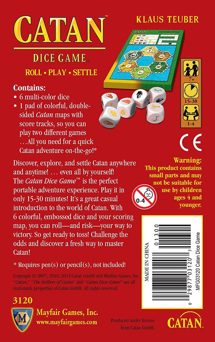Catan Dice Game – Miller Pads &amp; Paper
