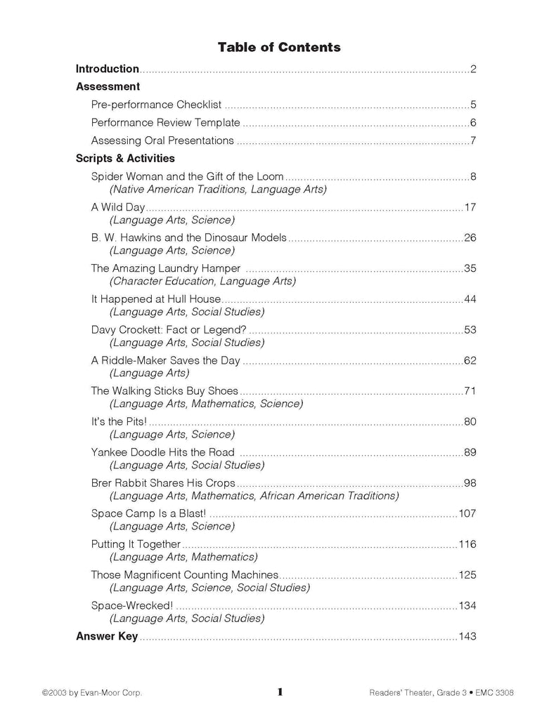 Leveled Readers' Theater, Grade 3 Teacher Reproducibles Miller Pads