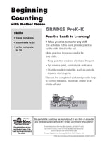 Learning Line: Beginning Counting with Mother Goose, Grades PreK-K - Activity Book