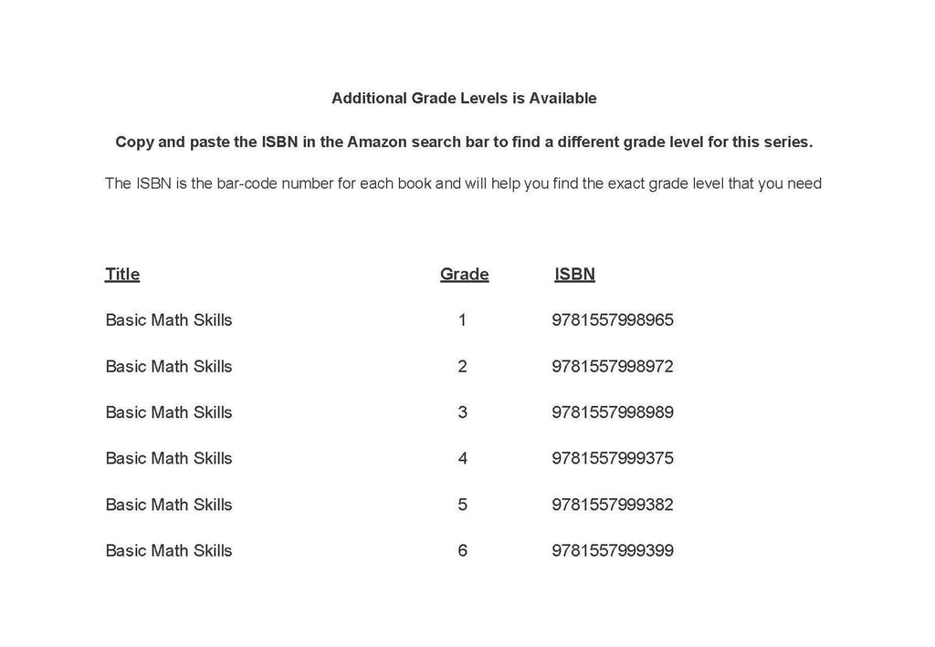 Basic Math Skills Grade 4 - Teacher Reproducibles – Miller Pads & Paper