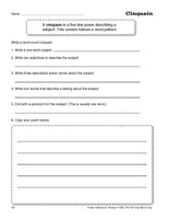 Poetry Patterns & Themes, Grades 3-6 - Teacher Reproducibles