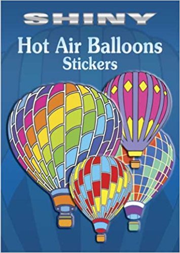 Shiny Hot Air Balloons Stickers