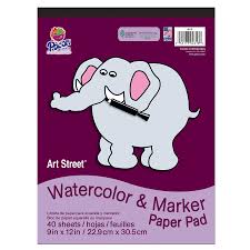 Watercolor & Marker Pad 9x12