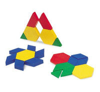 Plastic Pattern Blocks, 0.5 cm (Set of 100)