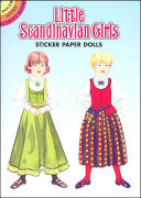 Little Scandanavian Girls Sticker Paper Doll