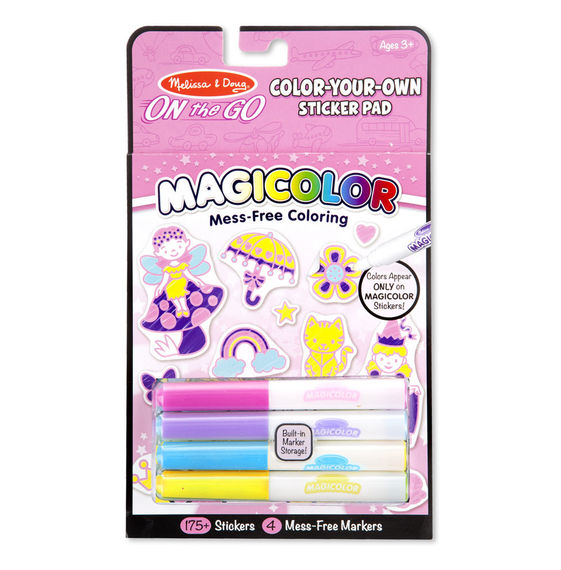 Magicolor Color-Your-Own Sticker Pad - Princesses, Animals, and Fairies