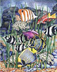 Mini Colour Pencil by Numbers - Under the Sea