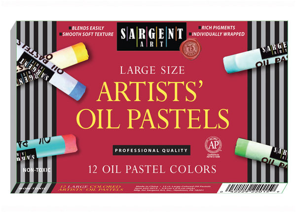Sargent Art - 12 Large Artist's Oil Pastels