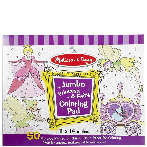 Jumbo Coloring Pad - Purple (Princess & Fairy)
