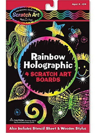 Scratch Art Rainbow Holographic Scratch Art Boards