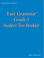 Easy Grammar Grade 3 Student Test Booklet