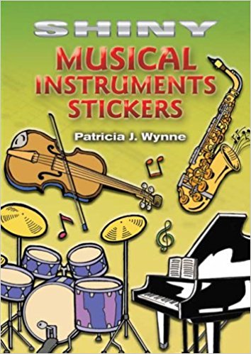 Shiny Musical Instruments Stickers