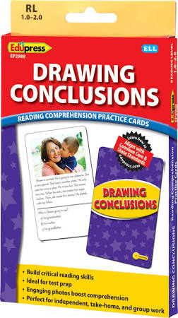 Reading Comprehension Practice Cards: Drawing Conclusions Yellow
