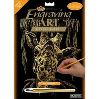 Gold Engraving Art-Giraffe
