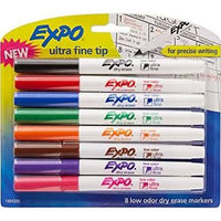 Expo Low Odor Ultra Fine Tip Dry Erase Marker, 8 count