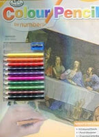 Color Pencil by Number-Last Supper