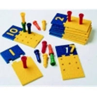 Number Puzzle Boards and Pegs