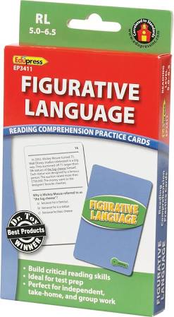 Reading Comprehension Practice Cards: Figurative Language Green