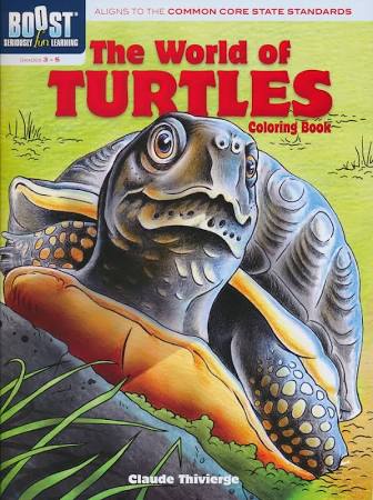 The World of Turtles Coloring Book