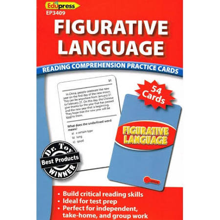 Reading Comprehension Practice Cards: Figurative Language Red