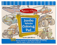 Jumbo Coloring Pad -Vehicles