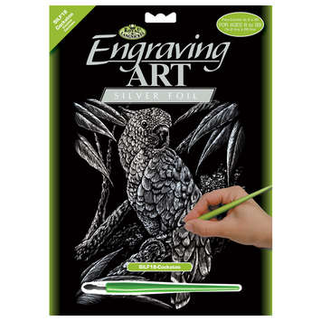 Engraving Art Silver: Cockatoo