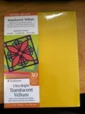 25ct Ultra Bright Translucent Vellum Paper by Strathmore